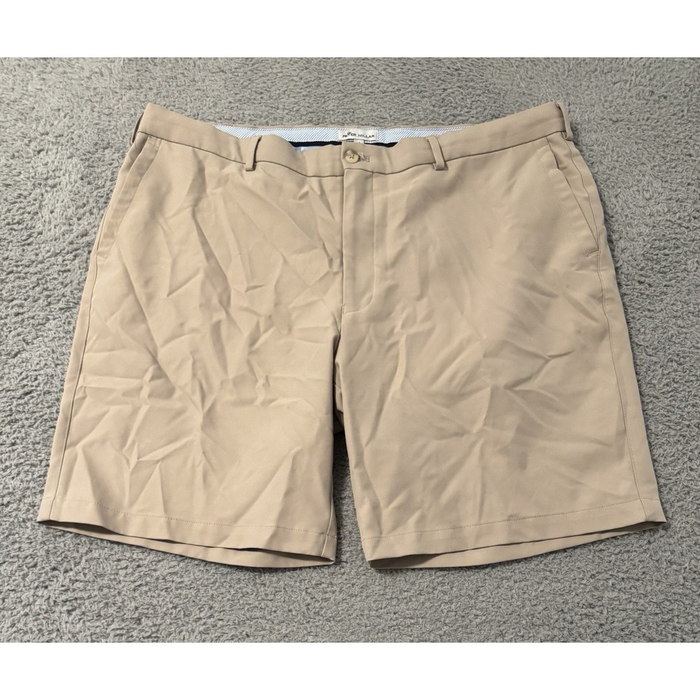 Peter Millar Salem Performance Casual Golf Shorts Men's Size 40 Tan‎ Beach